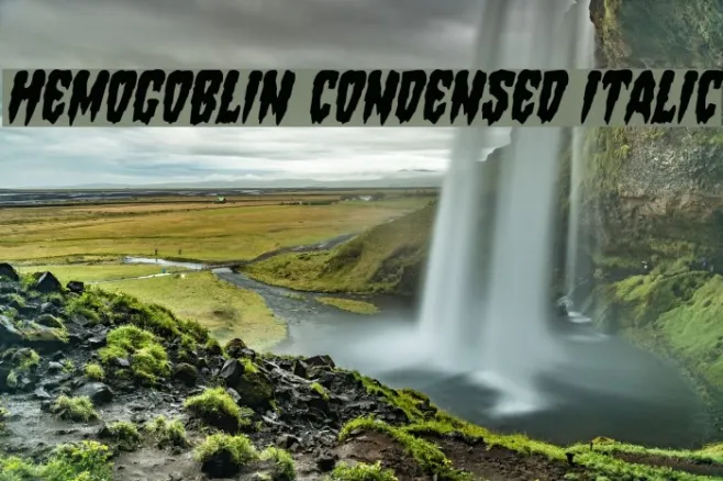 Hemogoblin Condensed Italic Example 2