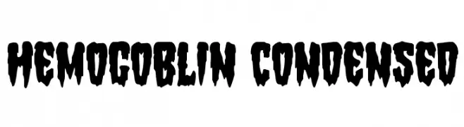Hemogoblin Condensed  les polices de caractères gratuit tlcharger