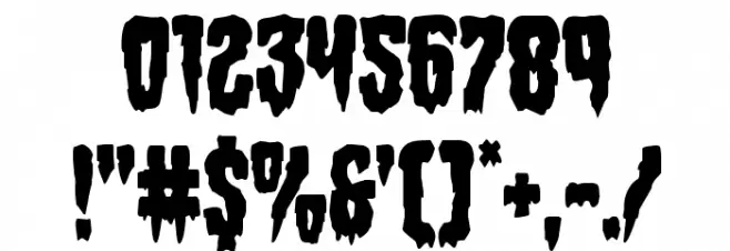 Hemogoblin Condensed Font OTHER CHARS