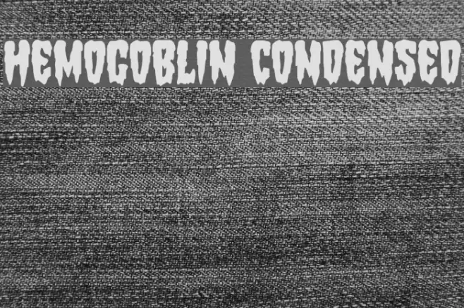 Hemogoblin Condensed Font examples