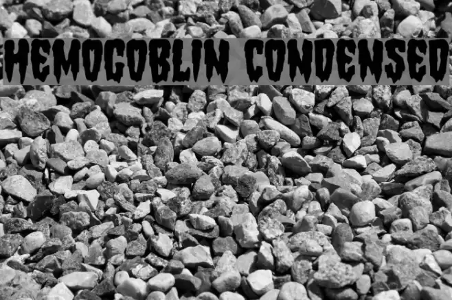 Hemogoblin Condensed Font examples