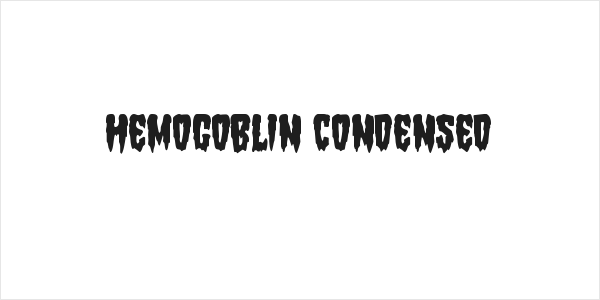 Hemogoblin Condensed Logo