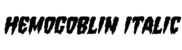 Hemogoblin Italic  baixar fontes gratis