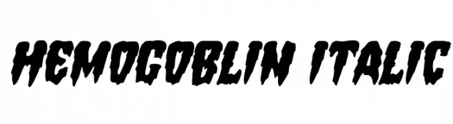 Hemogoblin Italic  les polices de caractères gratuit tlcharger
