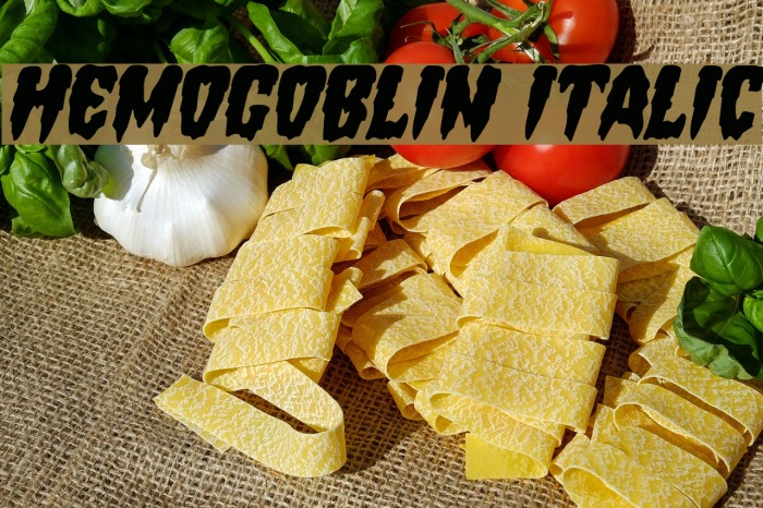 Hemogoblin Italic Example 3