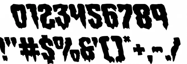 Hemogoblin Leftalic Font OTHER CHARS
