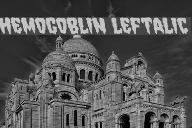 Hemogoblin Leftalic Font examples