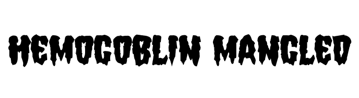 Hemogoblin Mangled  नि: शुल्क फ़ॉन्ट्स डाउनलोड