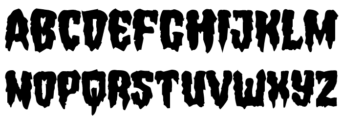 Hemogoblin Mangled Font LOWERCASE