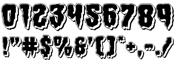Hemogoblin Punch Font OTHER CHARS