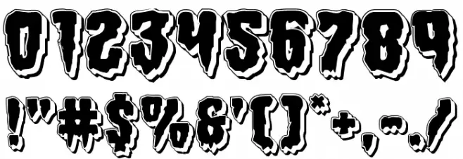 Hemogoblin Punch Font OTHER CHARS