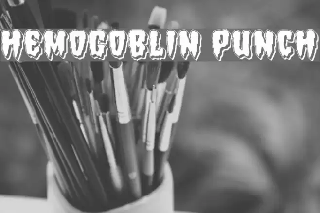 Hemogoblin Punch Font examples