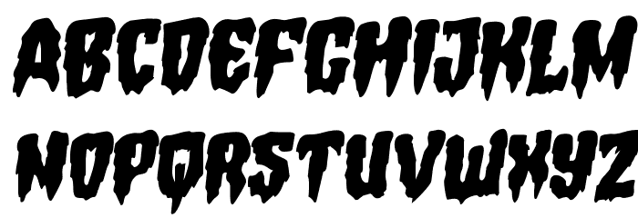 Hemogoblin Rotalic Font LOWERCASE