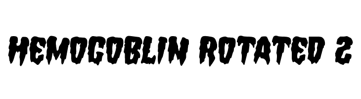 Hemogoblin Rotated 2  font caratteri gratis