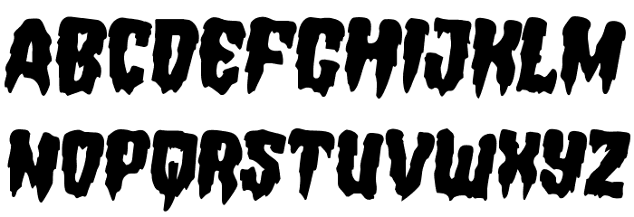 Hemogoblin Rotated 2 Font LOWERCASE