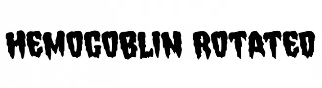 Hemogoblin Rotated  नि: शुल्क फ़ॉन्ट्स डाउनलोड