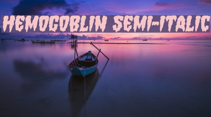 Hemogoblin Semi-Italic Example 3