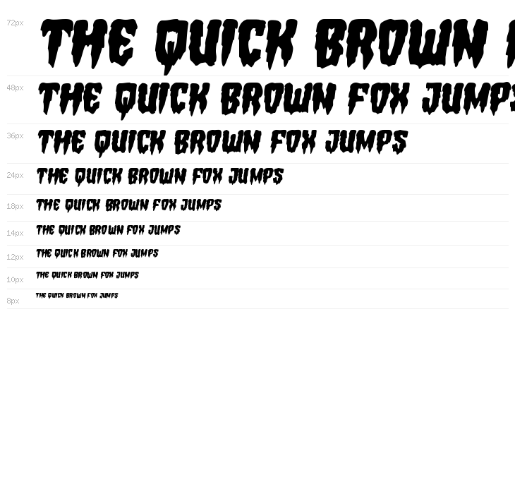 Hemogoblin Semi-Italic Waterfall