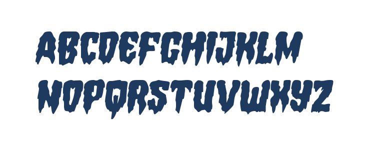 Hemogoblin Semi-Italic Lowercase