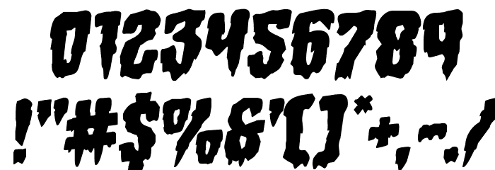 Hemogoblin Staggered Rotalic Font OTHER CHARS