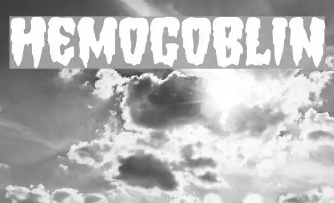 Hemogoblin Font examples
