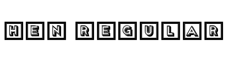 Hen Regular  免费字体下载