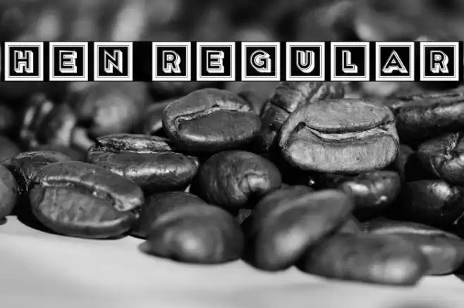 Hen Regular Font examples