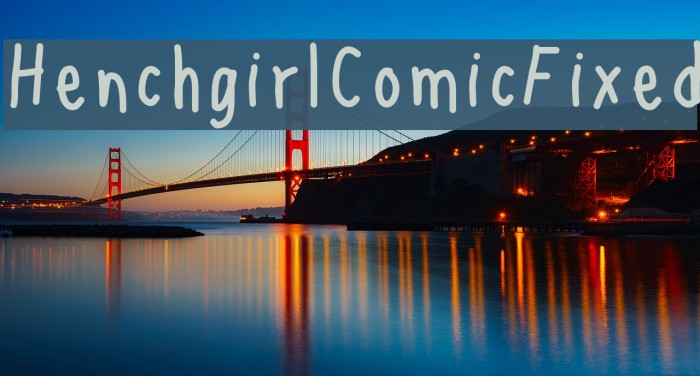HenchgirlComicFixed Font examples