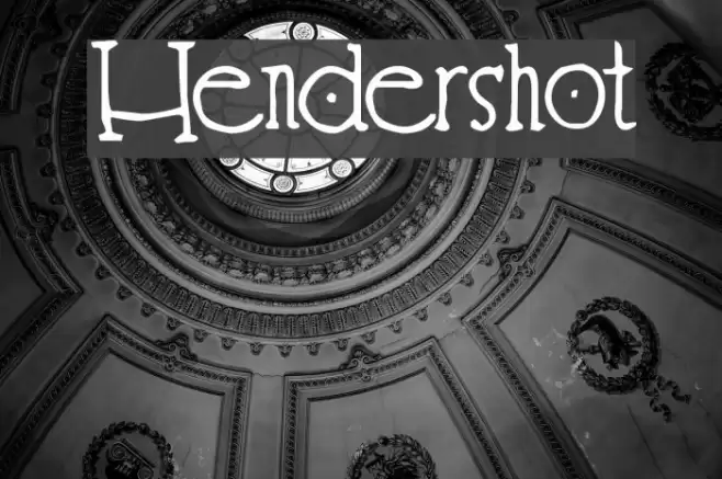 Hendershot Font examples