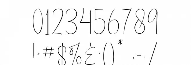 Hendrickson Font Alte caractere