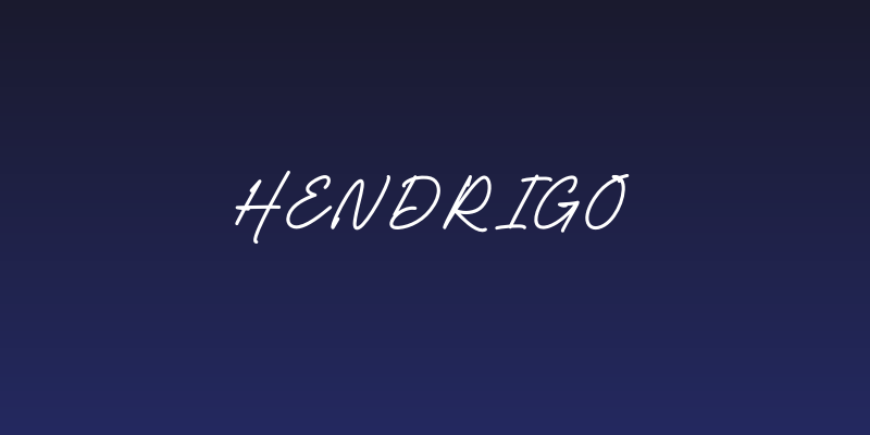 Hendrigo Social Header
