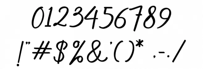 Hendryan Font OTHER CHARS