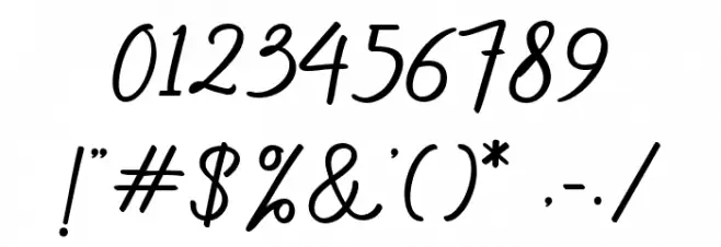 Hendryan Font OTHER CHARS