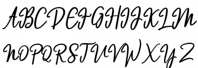 Hendryan 字体 大写