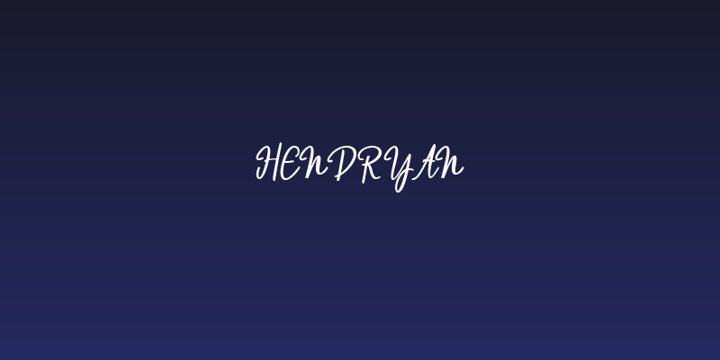 Hendryan Social Header