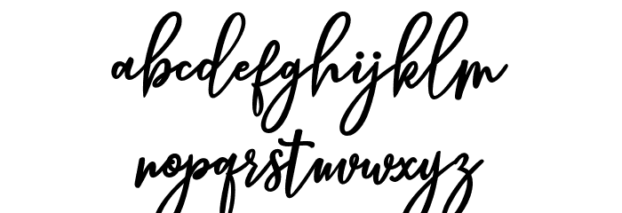 Hendryan Font LOWERCASE