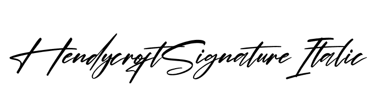 Hendycroft Signature Italic  Frei Schriftart Herunterladen