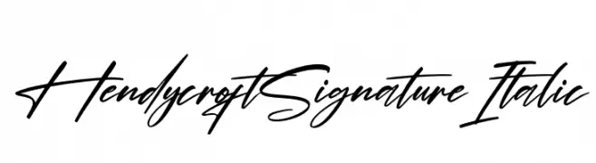 Hendycroft Signature Italic  baixar fontes gratis