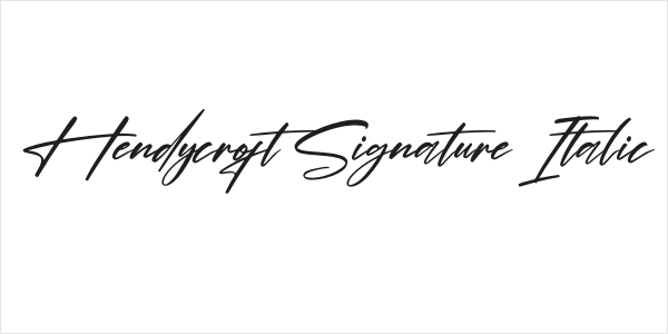 Hendycroft Signature Italic Logo