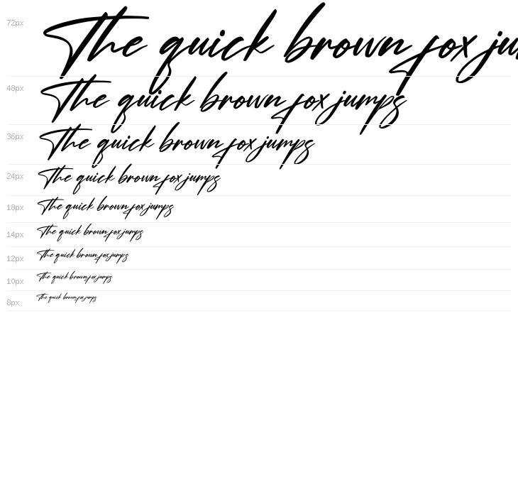 Hendycroft Signature Italic Waterfall