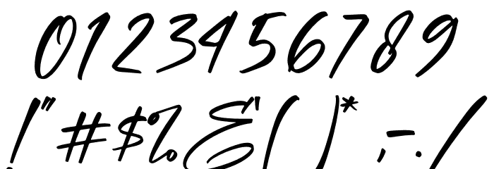 Hendycroft Signature Font OTHER CHARS