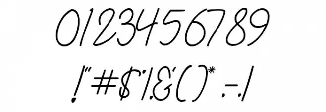 Hendyka Font OTHER CHARS