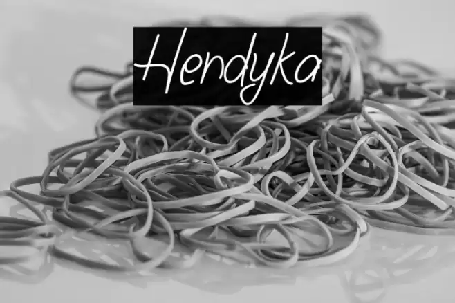 Hendyka Font examples