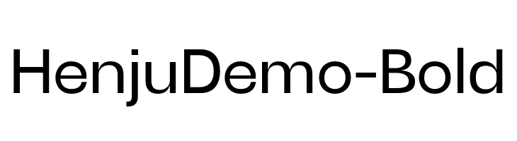 HenjuDemo-Bold  font caratteri gratis