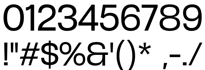 HenjuDemo-Bold Font OTHER CHARS