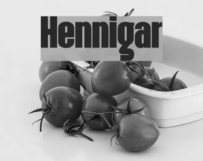 Hennigar Font examples