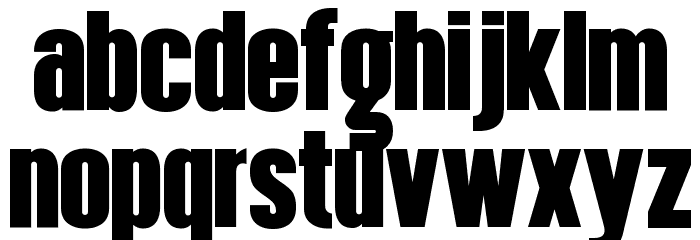 Hennigar Font LOWERCASE