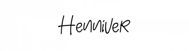 Henniver  免费字体下载