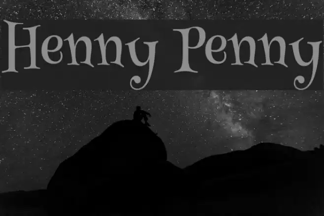 Henny Penny Font examples
