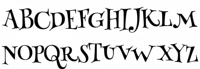 HennyPenny-Regular Schriftart Groß